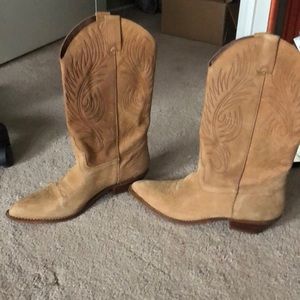 Leather Craft Brown Western Boots